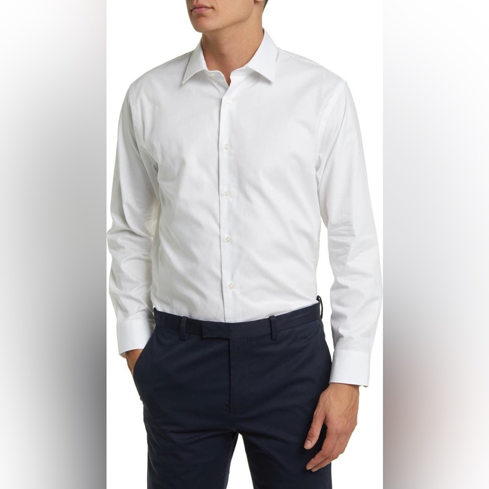 NORDSTROM MENS SHOP TRIM FIT BUTTON UP NWOT
